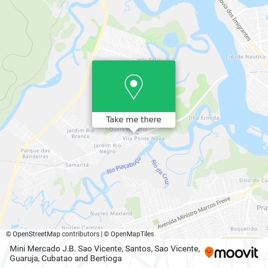 Mini Mercado J.B. Sao Vicente map