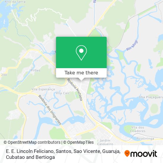 E. E. Lincoln Feliciano map