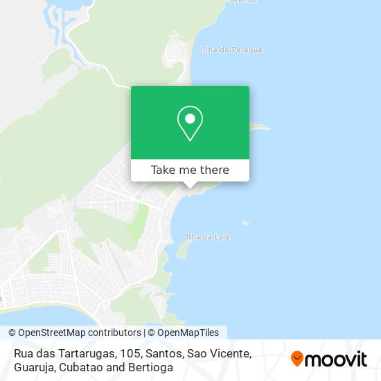 Mapa Rua das Tartarugas, 105