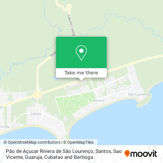 Pão de Açucar Riviera de São Lourenço map