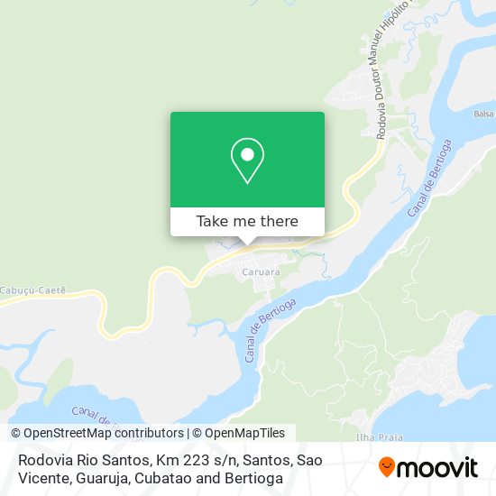 Mapa Rodovia Rio Santos, Km 223 s/n