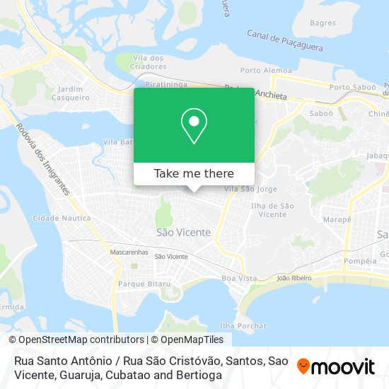 Rua Santo Antônio / Rua São Cristóvão map