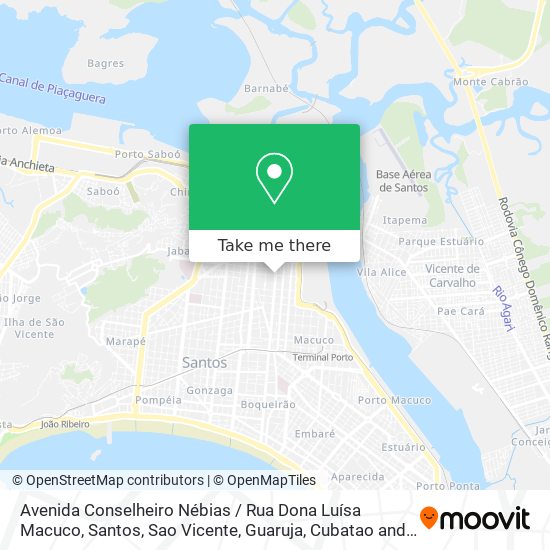 Avenida Conselheiro Nébias / Rua Dona Luísa Macuco map