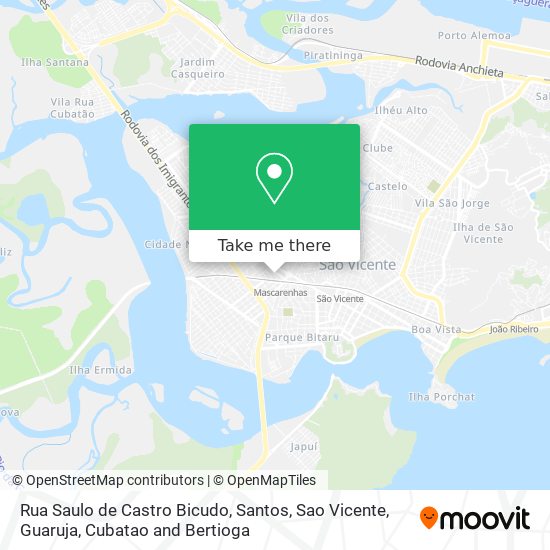 Rua Saulo de Castro Bicudo map