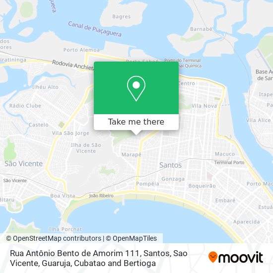 Mapa Rua Antônio Bento de Amorim 111