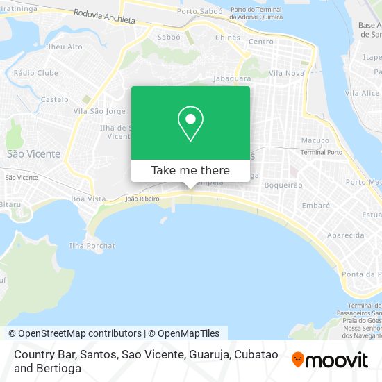 Country Bar map