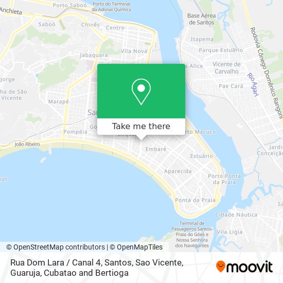 Rua Dom Lara / Canal 4 map