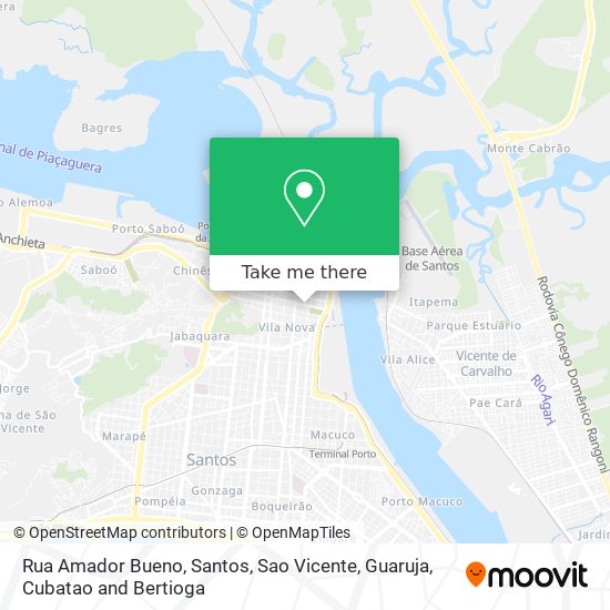 Mapa Rua Amador Bueno