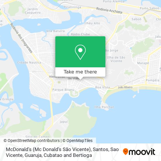 McDonald's (Mc Donald's São Vicente) map