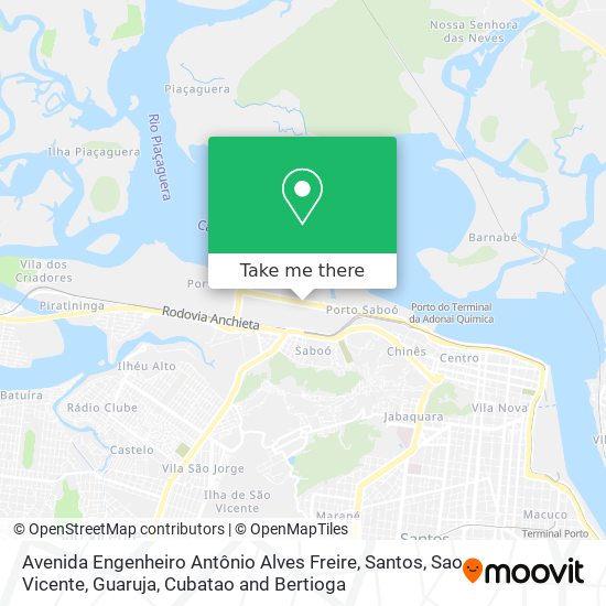 Mapa Avenida Engenheiro Antônio Alves Freire