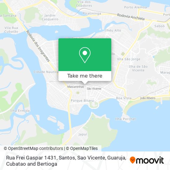 Rua Frei Gaspar 1431 map