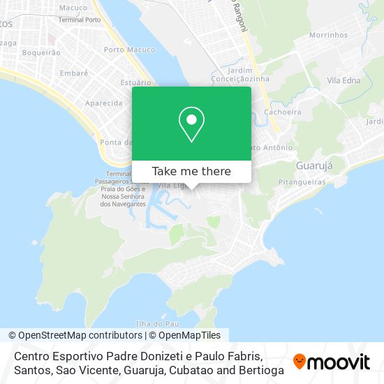 Mapa Centro Esportivo Padre Donizeti e Paulo Fabris