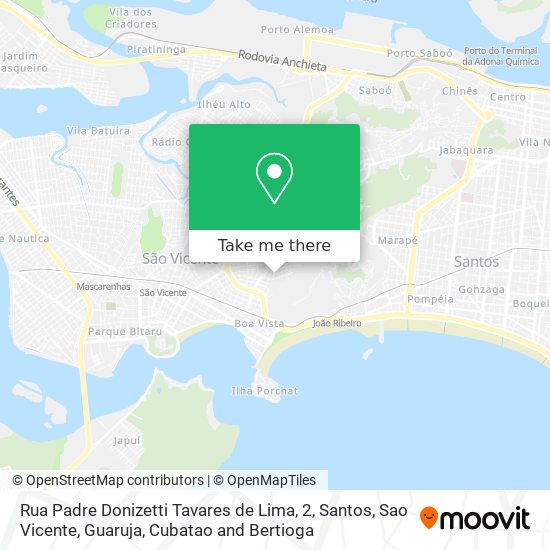 Mapa Rua Padre Donizetti Tavares de Lima, 2