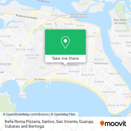 Bella Roma Pizzaria map