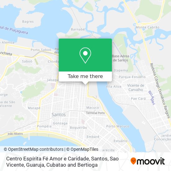 Mapa Centro Espírita Fé Amor e Caridade