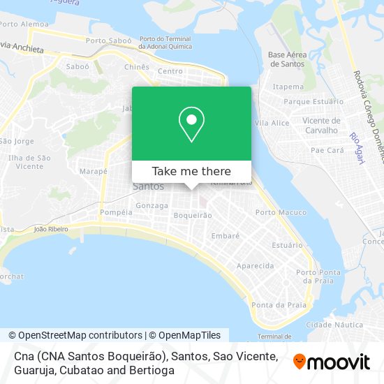 Cna (CNA Santos Boqueirão) map