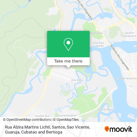 Rua Alzira Martins Lichti map