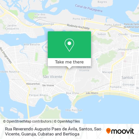 Rua Reverendo Augusto Paes de Ávila map