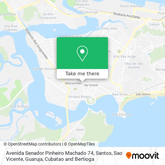 Avenida Senador Pinheiro Machado 74 map