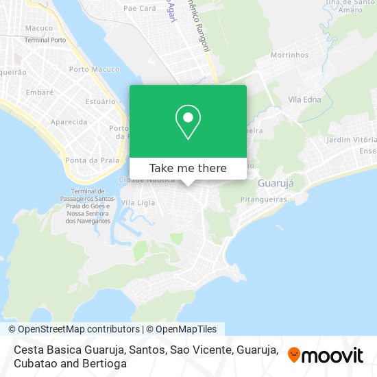 Cesta Basica Guaruja map