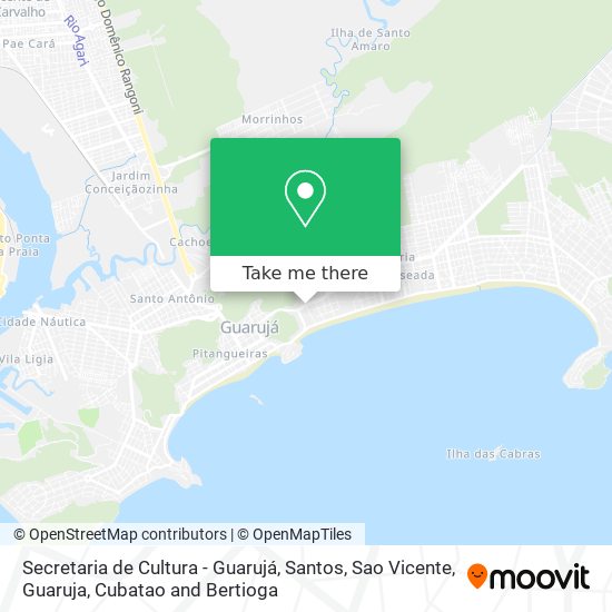 Secretaria de Cultura - Guarujá map