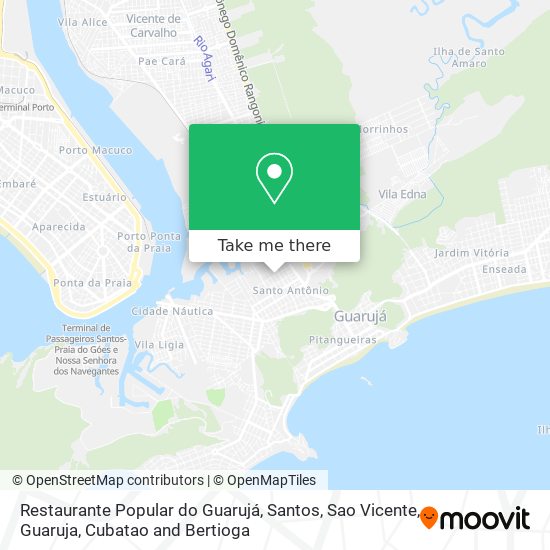 Restaurante Popular do Guarujá map