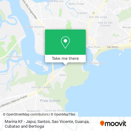 Marina KF - Japui map