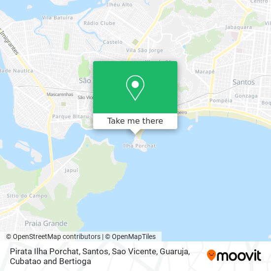 Mapa Pirata Ilha Porchat