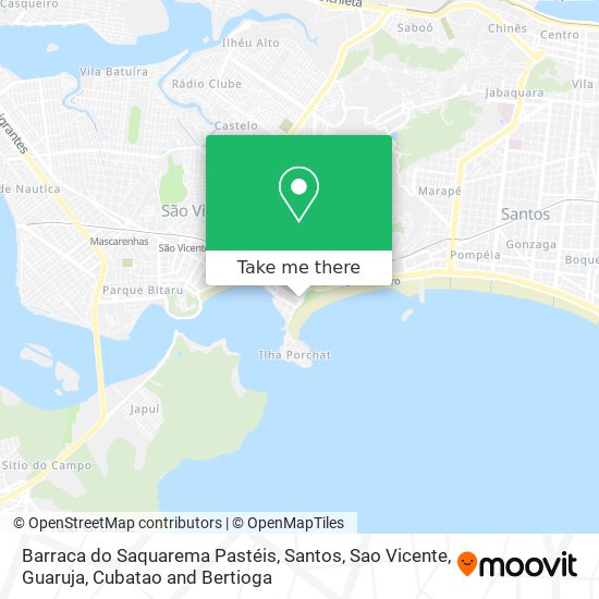 Barraca do Saquarema Pastéis map