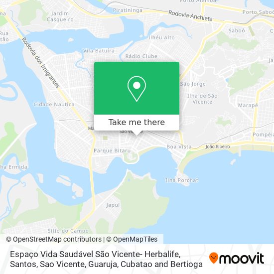 Espaço Vida Saudável São Vicente- Herbalife map