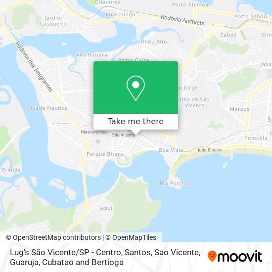 Lug's São Vicente/SP - Centro map