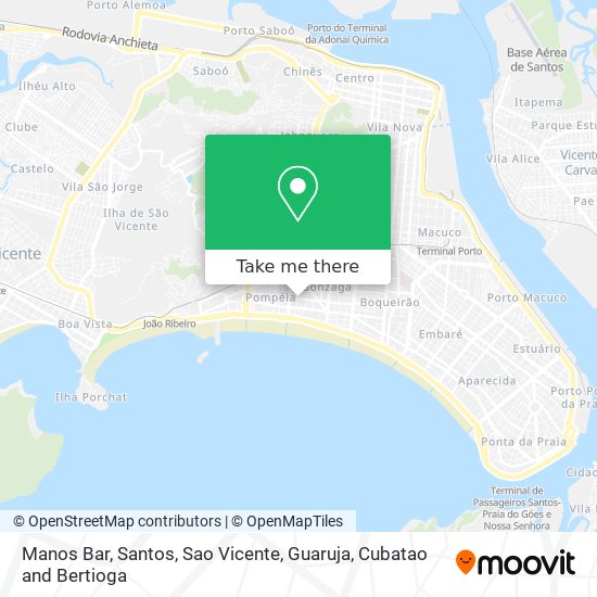 Manos Bar map