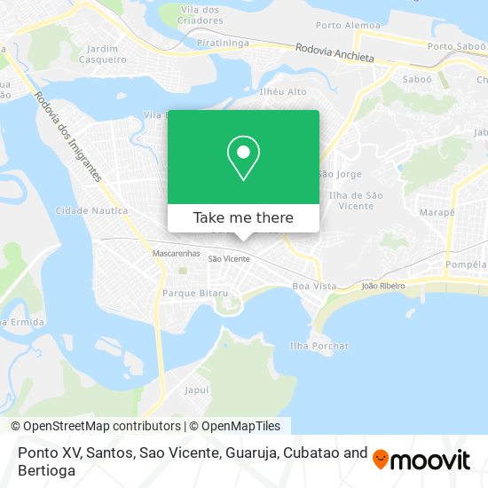 Ponto XV map