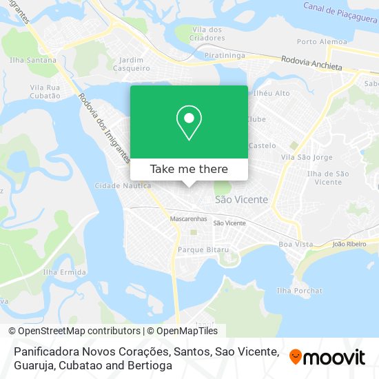 Panificadora Novos Corações map