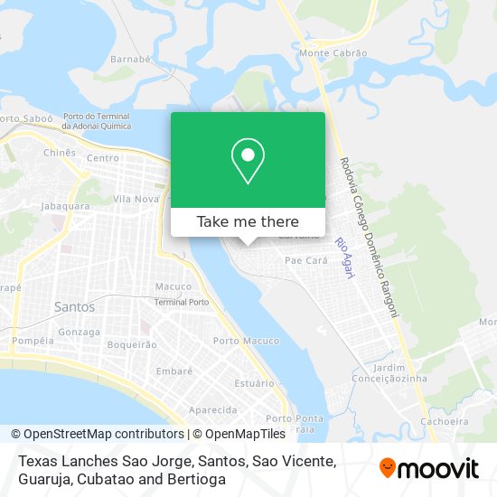 Texas Lanches Sao Jorge map