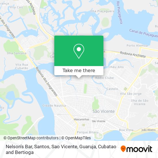 Nelson's Bar map