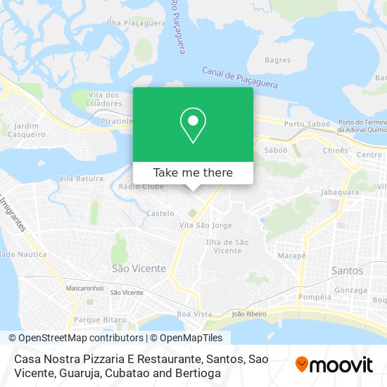 Mapa Casa Nostra Pizzaria E Restaurante