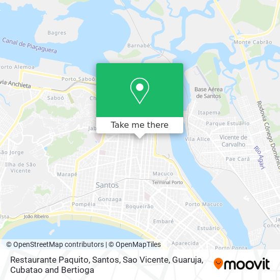 Restaurante Paquito map