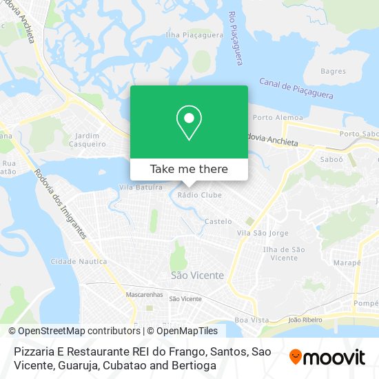 Pizzaria E Restaurante REI do Frango map