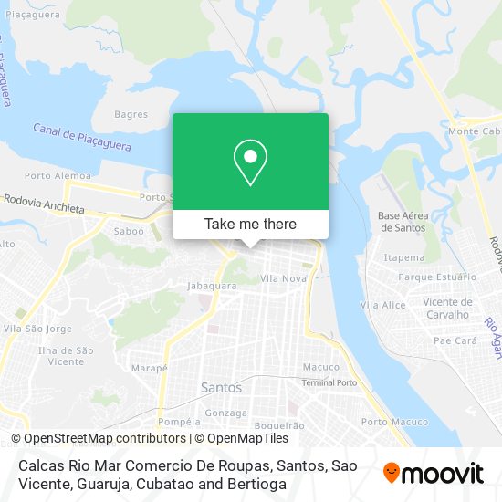 Calcas Rio Mar Comercio De Roupas map