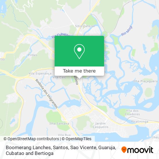 Boomerang Lanches map