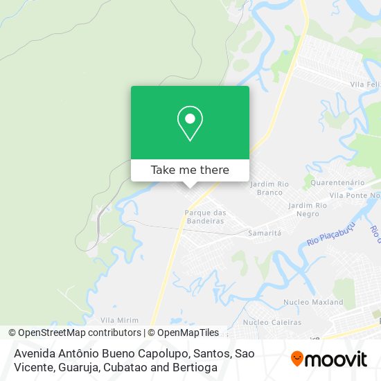 Mapa Avenida Antônio Bueno Capolupo