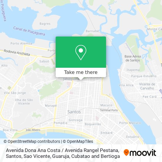 Avenida Dona Ana Costa / Avenida Rangel Pestana map