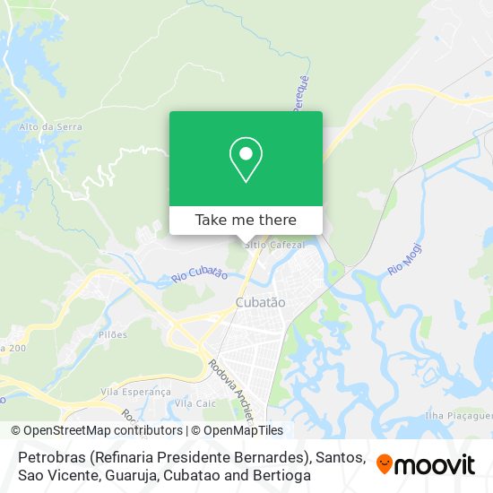 Petrobras (Refinaria Presidente Bernardes) map