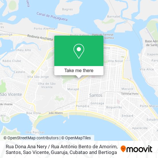 Mapa Rua Dona Ana Nery / Rua Antônio Bento de Amorim