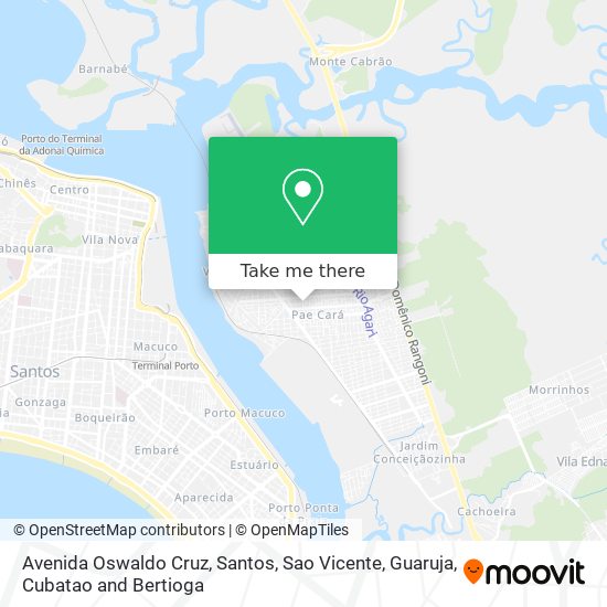 Mapa Avenida Oswaldo Cruz