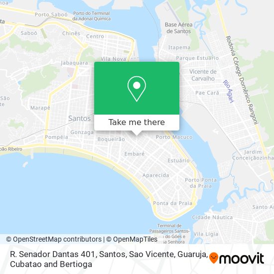R. Senador Dantas 401 map