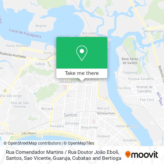 Mapa Rua Comendador Martins / Rua Doutor João Eboli