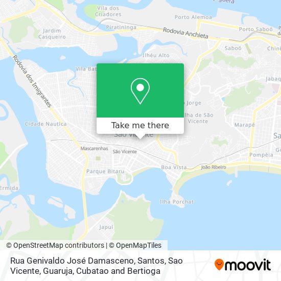 Mapa Rua Genivaldo José Damasceno