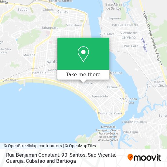 Rua Benjamin Constant, 90 map